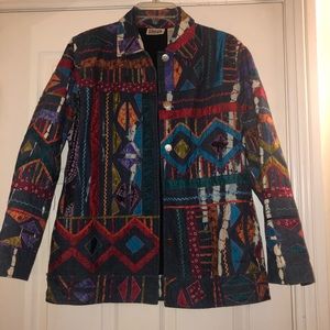 funky denim patchwork jacket